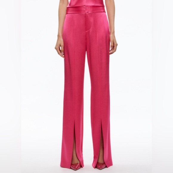 Alice + Olivia Jodi High Waisted Slit Pant NWOT